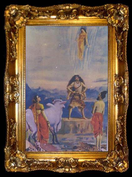framed  Raja Ravi Varma Gangavataranam, ta009-2